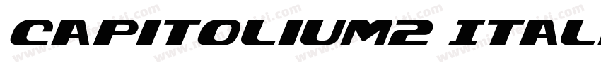 Capitolium2 Italic字体转换